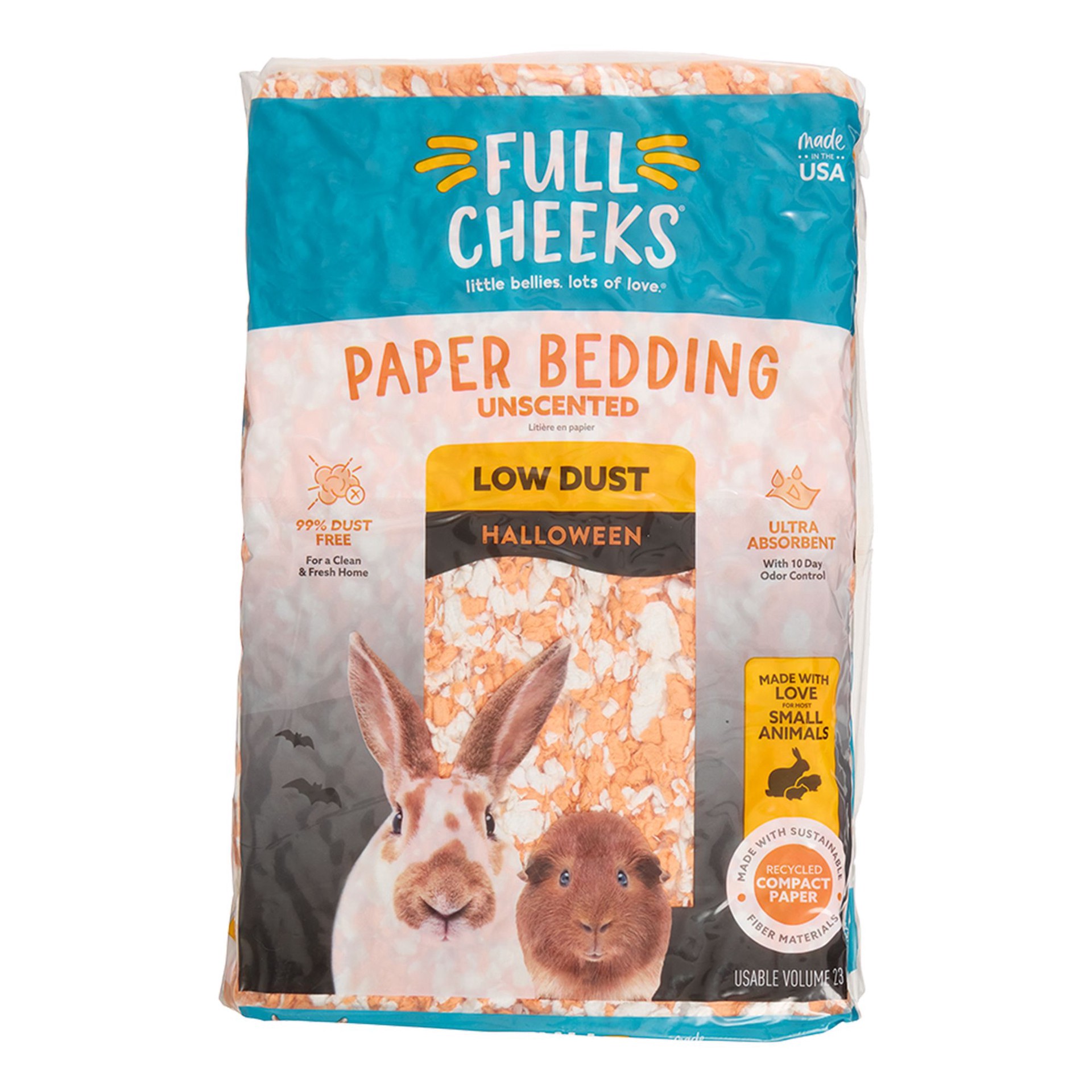 slide 1 of 1, Full Cheeks® Halloween Unscented Small Pet Paper Bedding, 1 ct