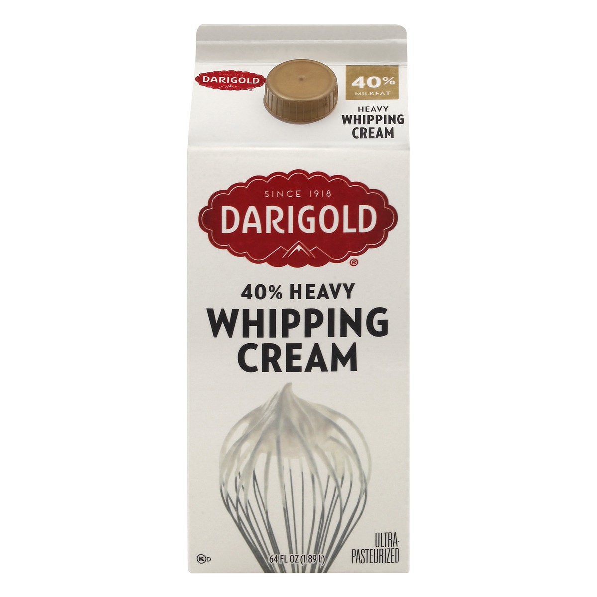 slide 1 of 13, Darigold 40% Heavy Ultra-Pasteurized Whipping Cream 64 oz, 64 oz