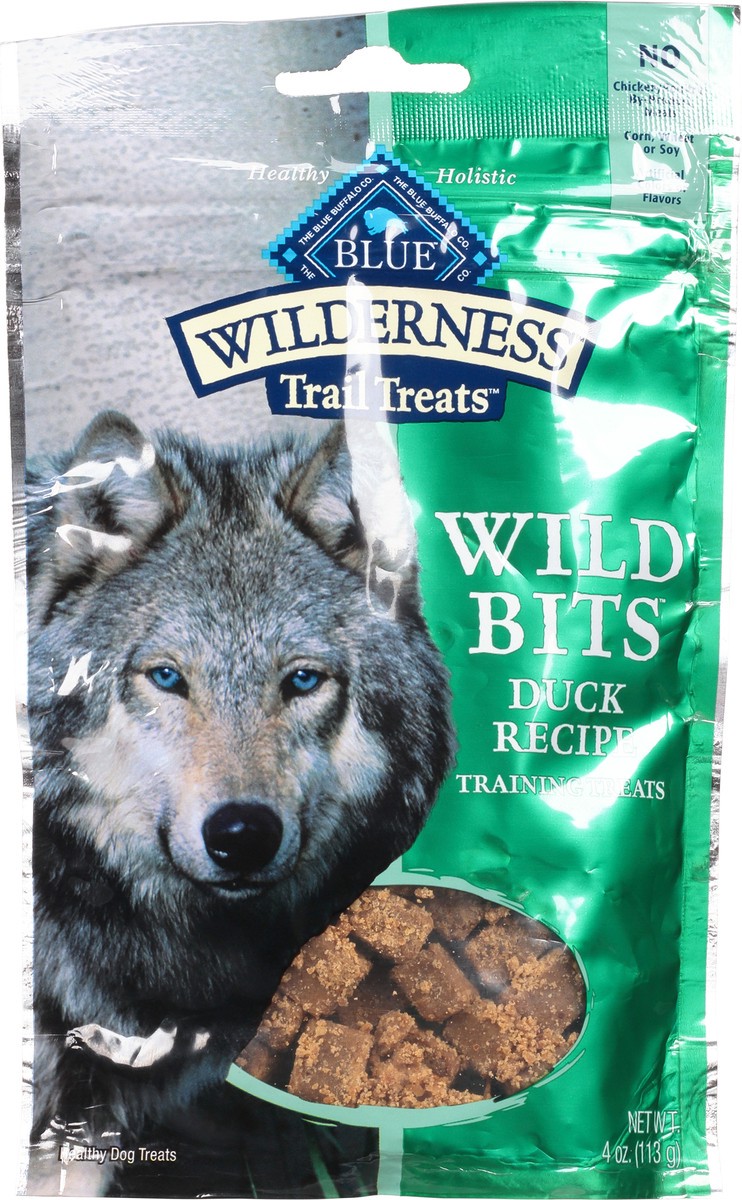 slide 1 of 17, Blue Buffalo Wilderness Trail Wild Bits Grain Free Soft-Moist Training Dog Treats, Duck Recipe, 4 oz