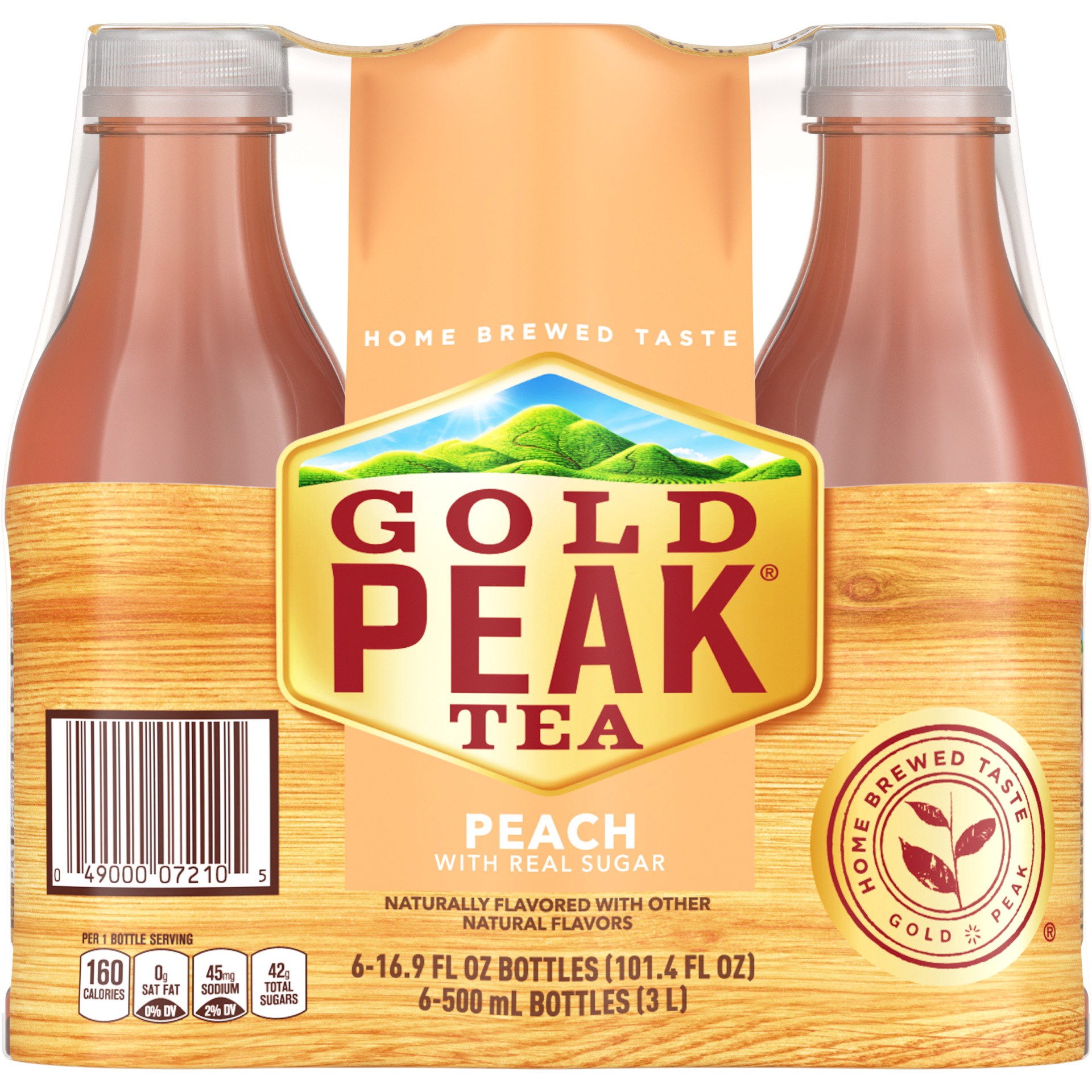 slide 6 of 16, Gold Peak Peach Tea 6 oz, 6 oz