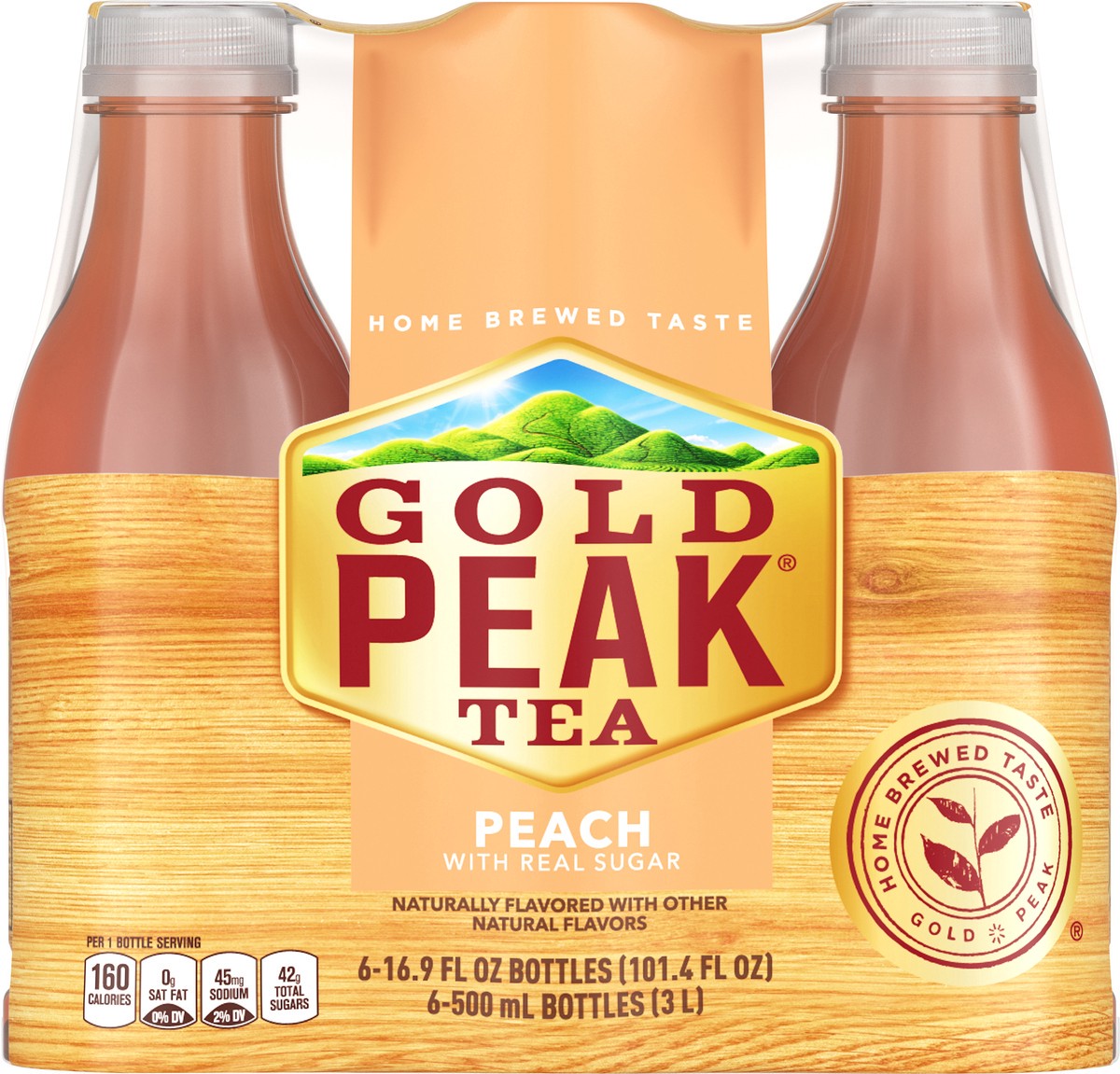 slide 1 of 16, Gold Peak Peach Tea 6 oz, 6 oz