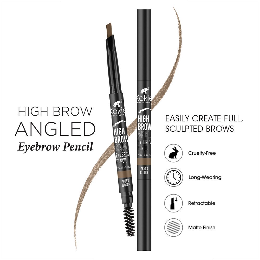 slide 3 of 4, Kokie Professional High Brow Angled Eyebrow Pencil, Blonde, 1 ct
