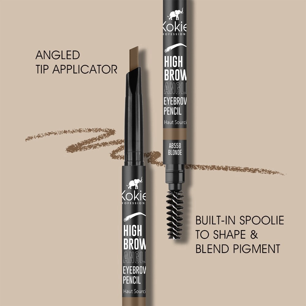 slide 4 of 4, Kokie Professional High Brow Angled Eyebrow Pencil, Blonde, 1 ct