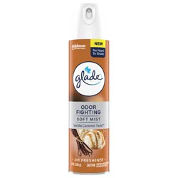 Glade Odor Fighting Soft Mist Air Freshener Room Spray, Vanilla Caramel Twist, 8.0oz, 1pk