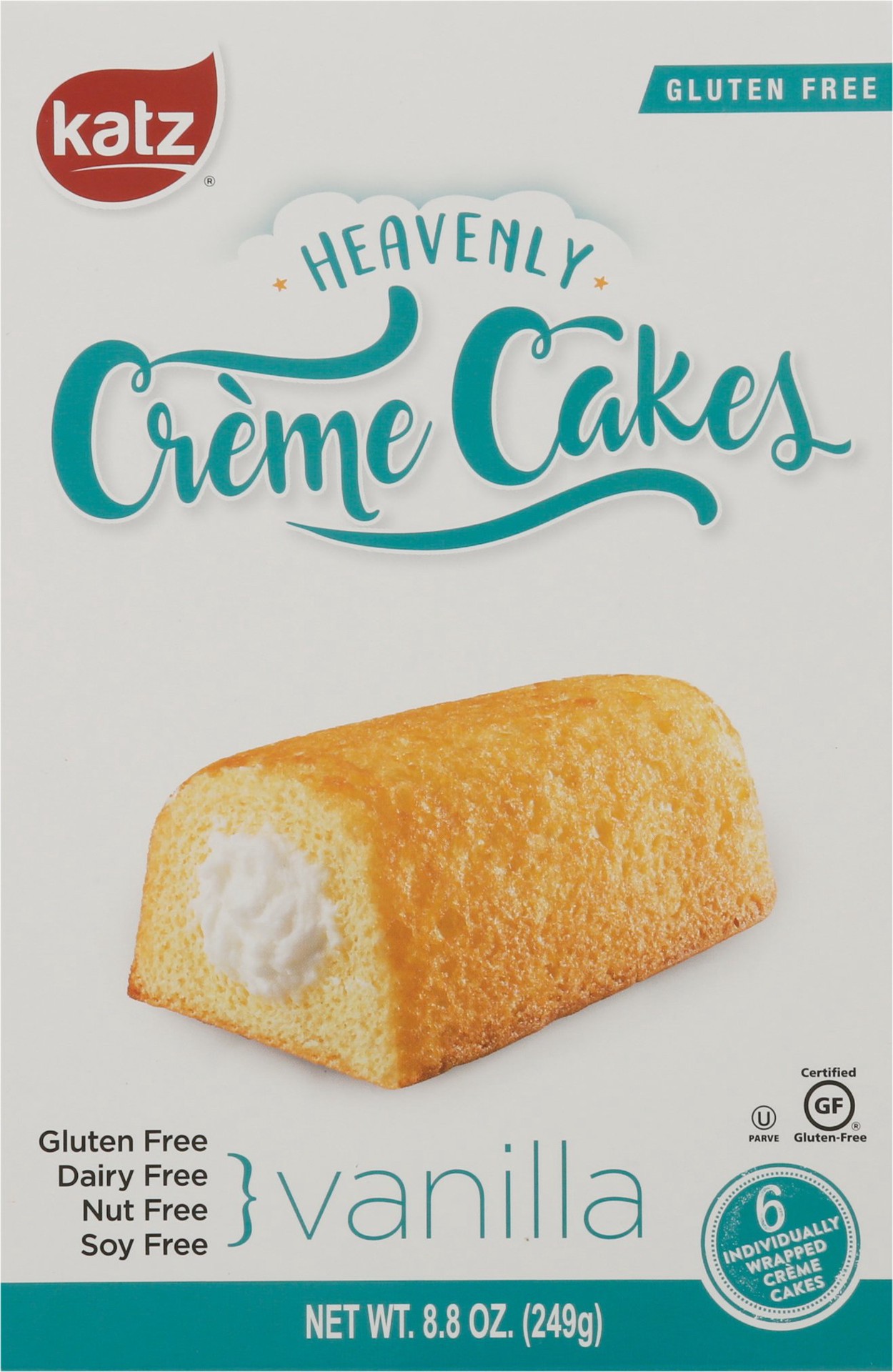 slide 1 of 3, Katz Cake Vanilla Heaven, 8.8 oz