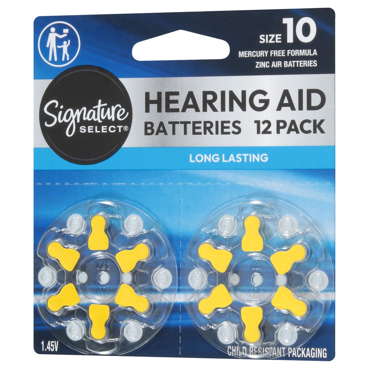 slide 2 of 4, Signature SeleCount Hearing Aid Batteries 10 10 Count - 12 Count, 12 ct