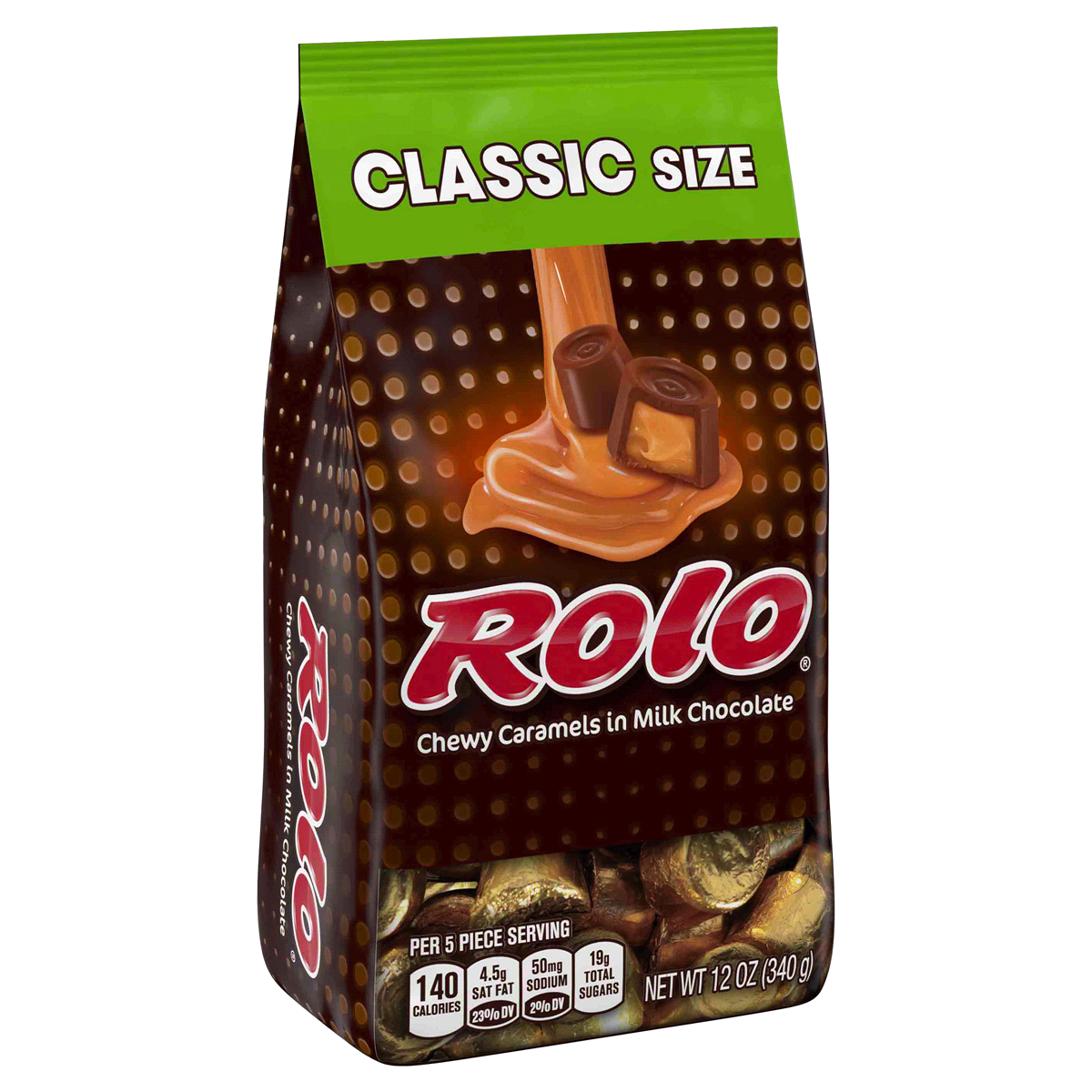 slide 3 of 6, Rolo Chewy Caramel in Milk Chocolate Classic Bag, 12 oz