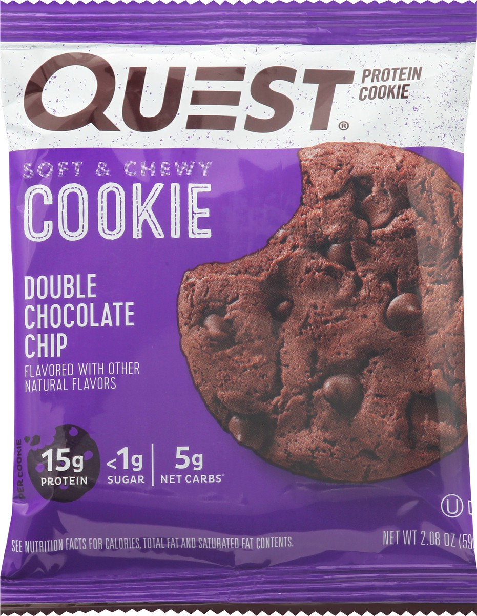 slide 1 of 2, Quest Nutrition Protein Cookie, Double Chocolate Chip, 1 ct