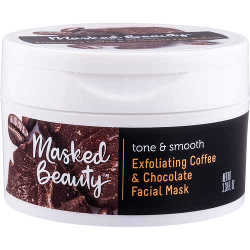 slide 1 of 1, Masked Beauty Exfoliating Coffee & Chocolate Facial Mask, 3.38 fl oz