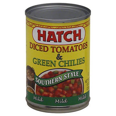 slide 1 of 1, Hatch Southern Style Diced Tomatoes and Green Chilies Mild, 10 oz