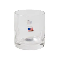 Tabletops Gallery 14.9 fl oz DOF Glass - Flag Icon, 1 ea