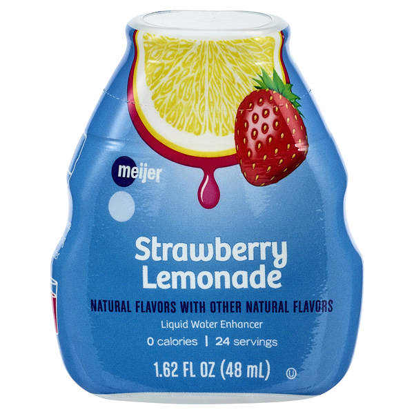 slide 1 of 4, Meijer Strawberry Lemonade Liquid Water Enhancer, 1.62 oz