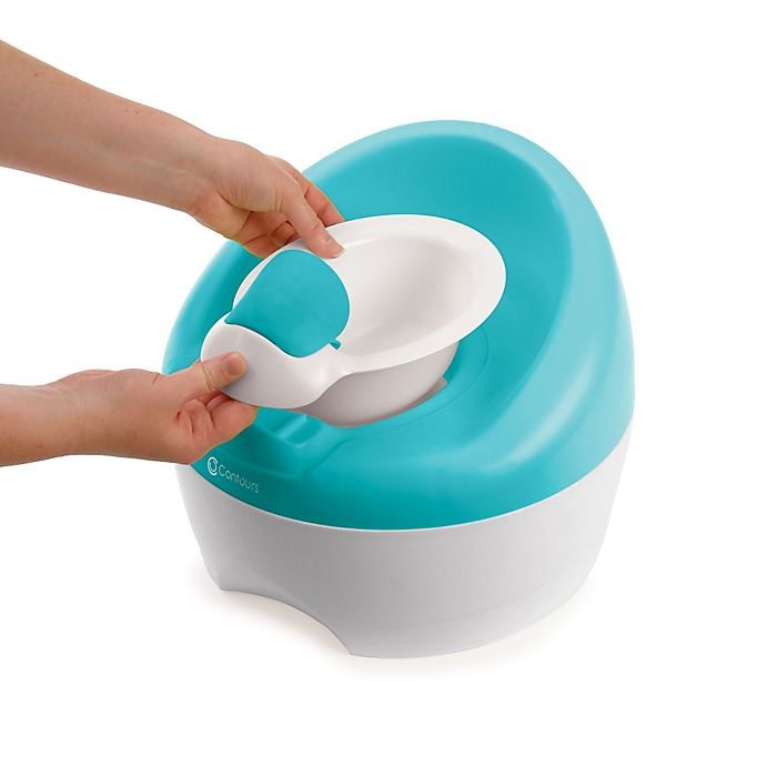 slide 2 of 5, Contours Bravo 3-in-1 Potty Trainer - Aqua, 1 ct