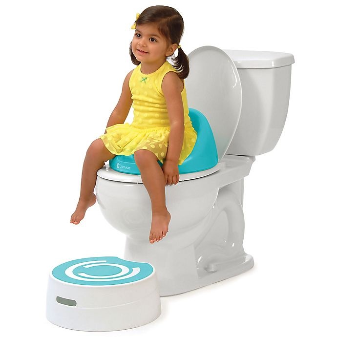 slide 4 of 5, Contours Bravo 3-in-1 Potty Trainer - Aqua, 1 ct