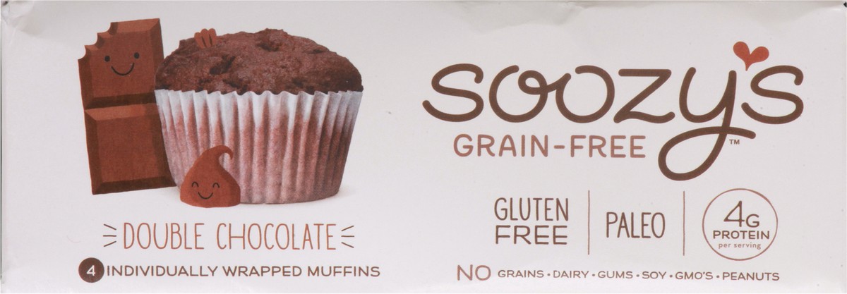 slide 5 of 13, Soozy's Grain-Free Double Chocolate Muffins 4 ea, 4 ct