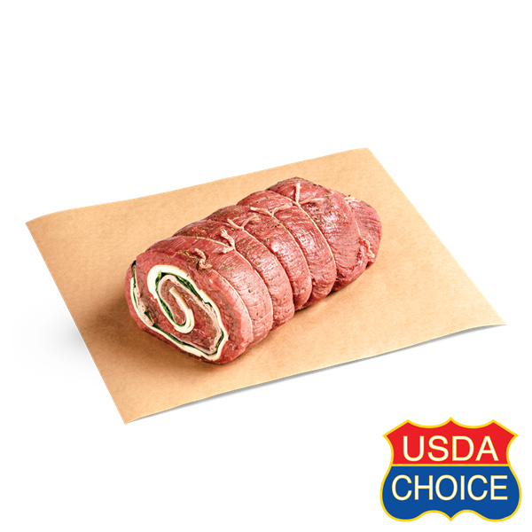 slide 1 of 1, Hy-Vee Choice Reserve Italian Stuffed Eye Of Round Roast, per lb