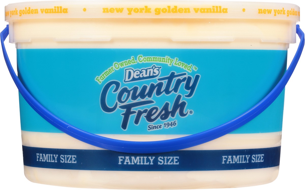 slide 10 of 14, Country Fresh Reduced Fat New York Golden Vanilla Ice Cream Family Size 4 qt, 4 qt
