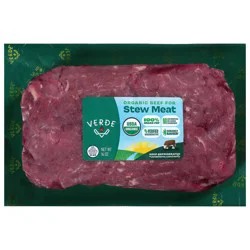 Verde Organic Grass Fed Beef Stew Meat 16 oz