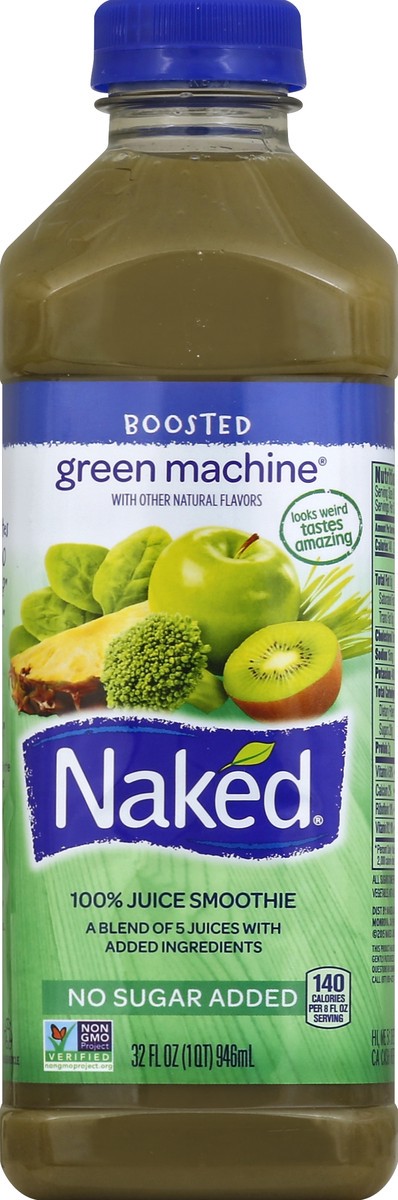 slide 5 of 6, Naked Juice Green Machine 100% Juice Smoothie, 32 oz