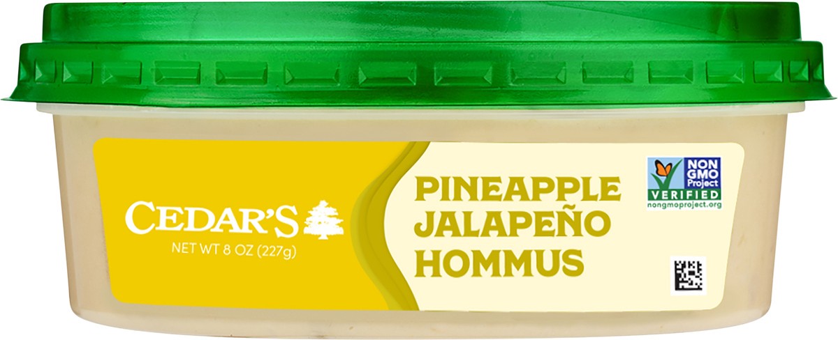 slide 7 of 7, Cedar's Foods Pineapple Japaleno Hommus, 8 oz