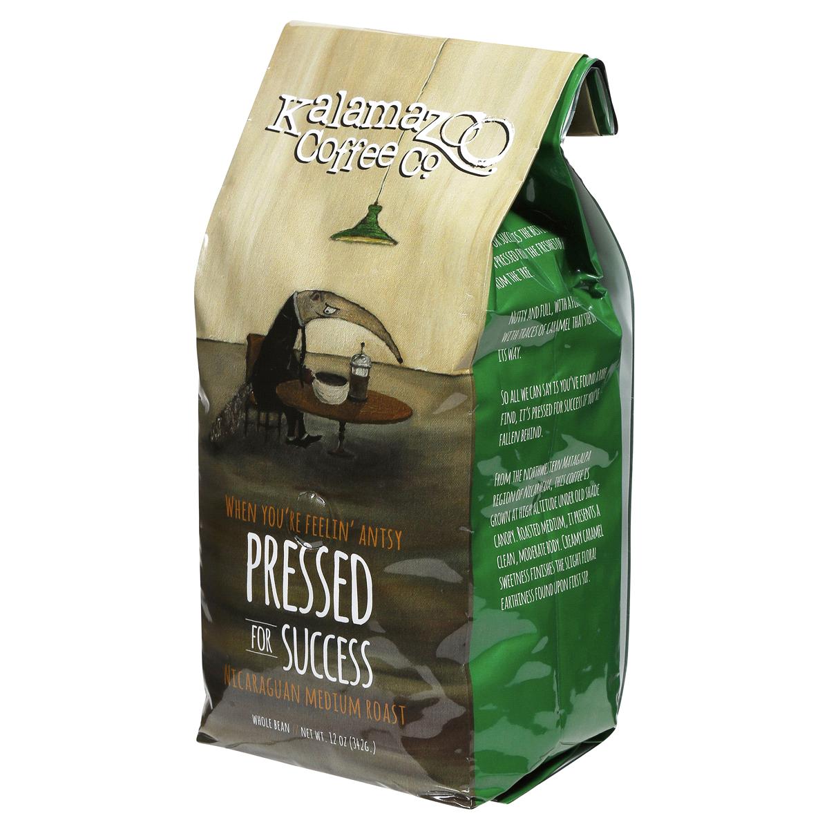 slide 2 of 5, Kalamazoo Coffee Pressed For Success Nicaraguan Coffee, 12 oz