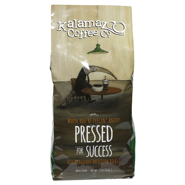 slide 1 of 5, Kalamazoo Coffee Pressed For Success Nicaraguan Coffee, 12 oz
