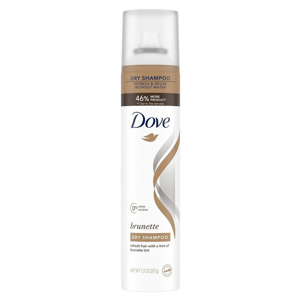 slide 3 of 11, Dove Care Between Washes Dry Shampoo Brunette, 7.3 oz