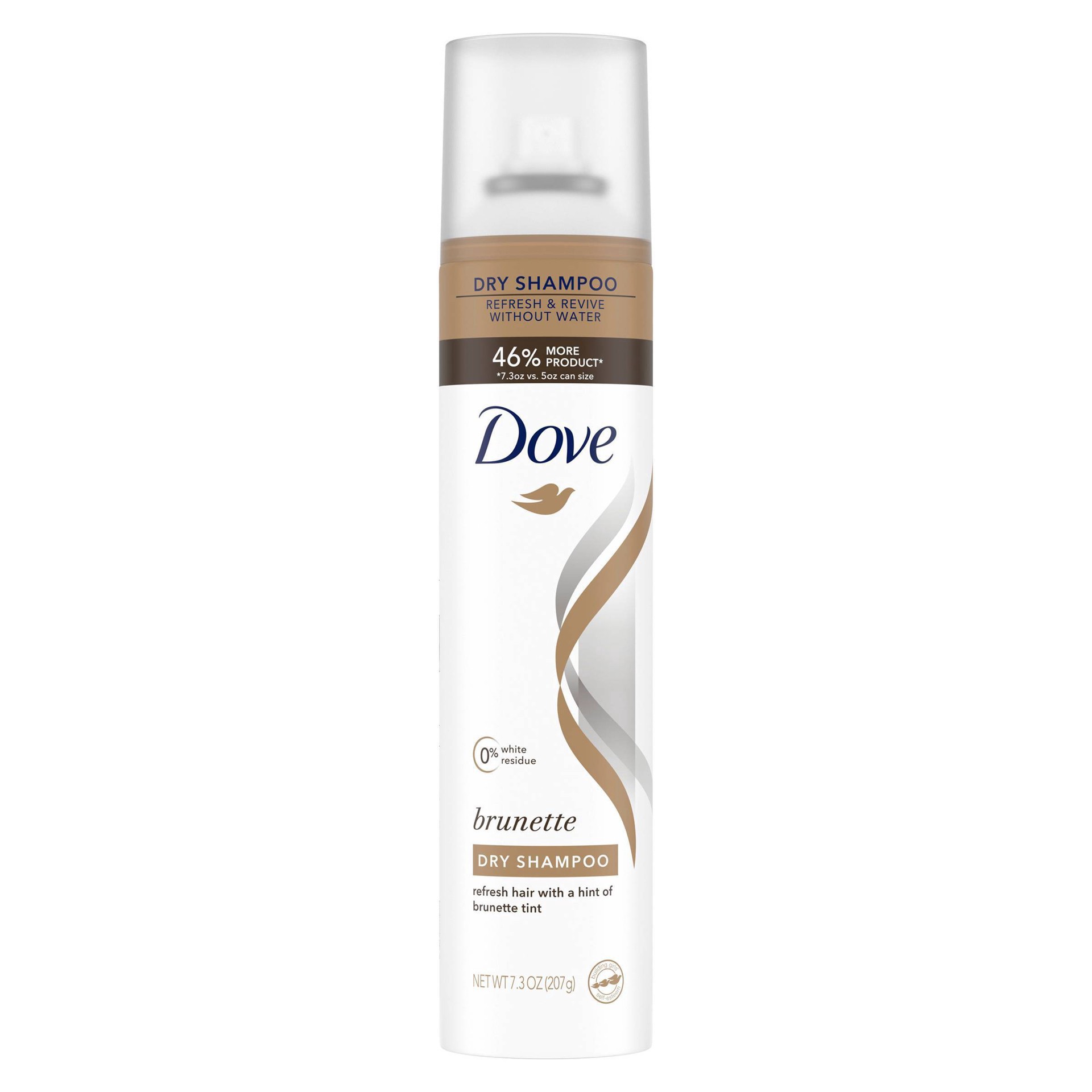 slide 7 of 11, Dove Care Between Washes Dry Shampoo Brunette, 7.3 oz