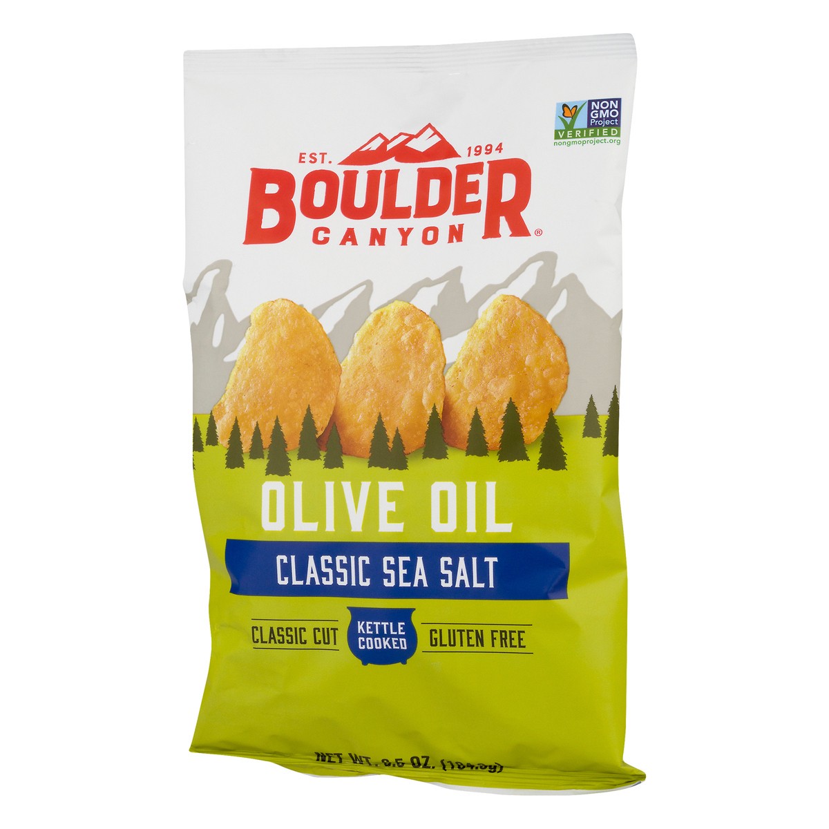 slide 9 of 12, Boulder Canyon Olive Oil Classic Sea Salt Kettle Cooked Potato Chips, 6.5 oz