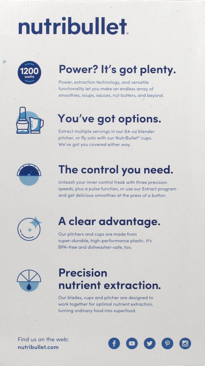 slide 4 of 11, NutriBullet Blender Combo 1 ea, 1 ea