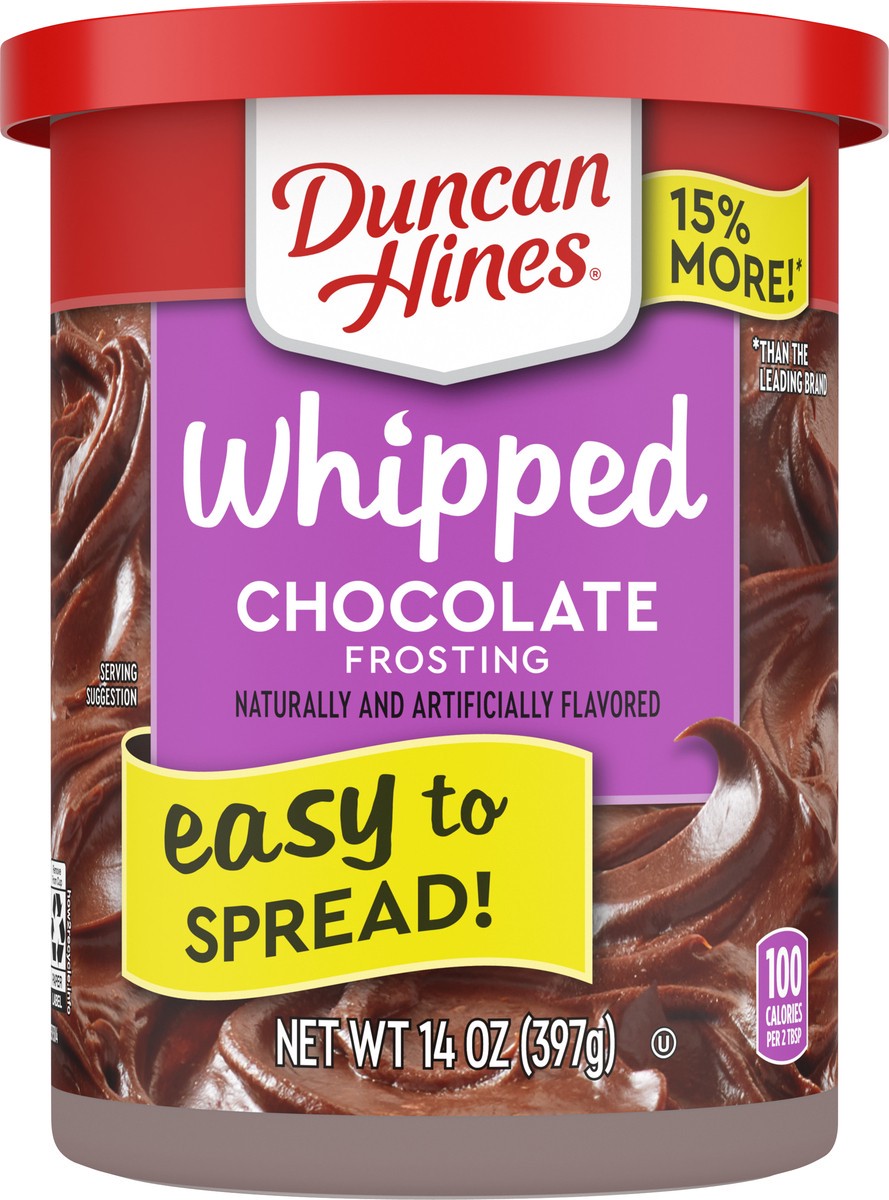 slide 1 of 9, Duncan Hines Chocolate Whipped Frosting 14 oz, 14 oz