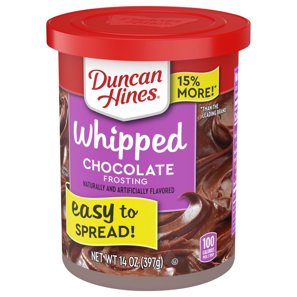 slide 9 of 9, Duncan Hines Chocolate Whipped Frosting 14 oz, 14 oz