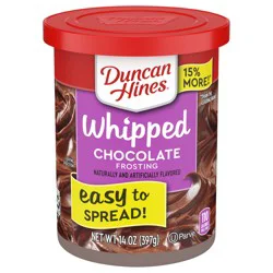Duncan Hines Whipped Chocolate Flavored Frosting, 14 oz.