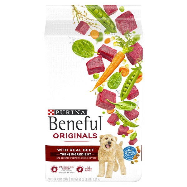 slide 1 of 1, Beneful Purina Beneful Dry Dog Food, Originals With Real Beef, 3.5 lb