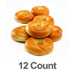 Chompie's Bakery Mini Plain Bagel 12 Count - 18 Oz