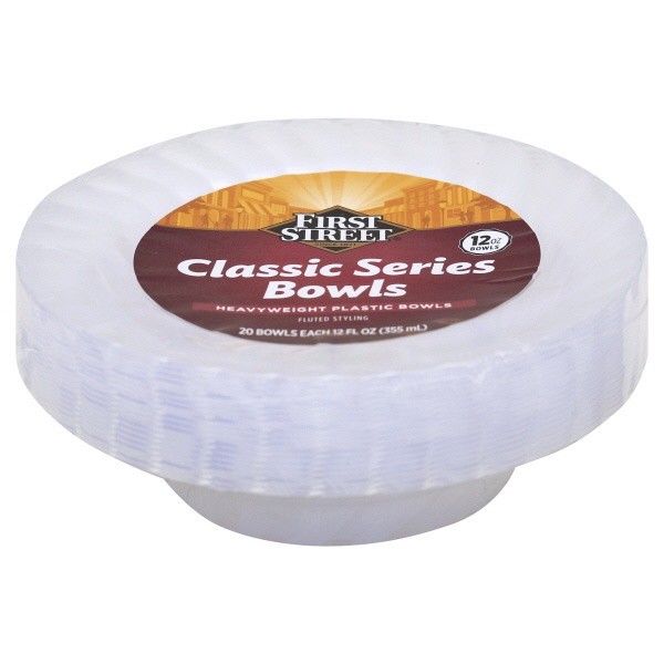 slide 1 of 1, First Street Classic Clear Bowl, 20 ct
