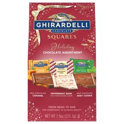 Ghirardelli Holiday Chocolate Assortment Squares, 7.9 Oz