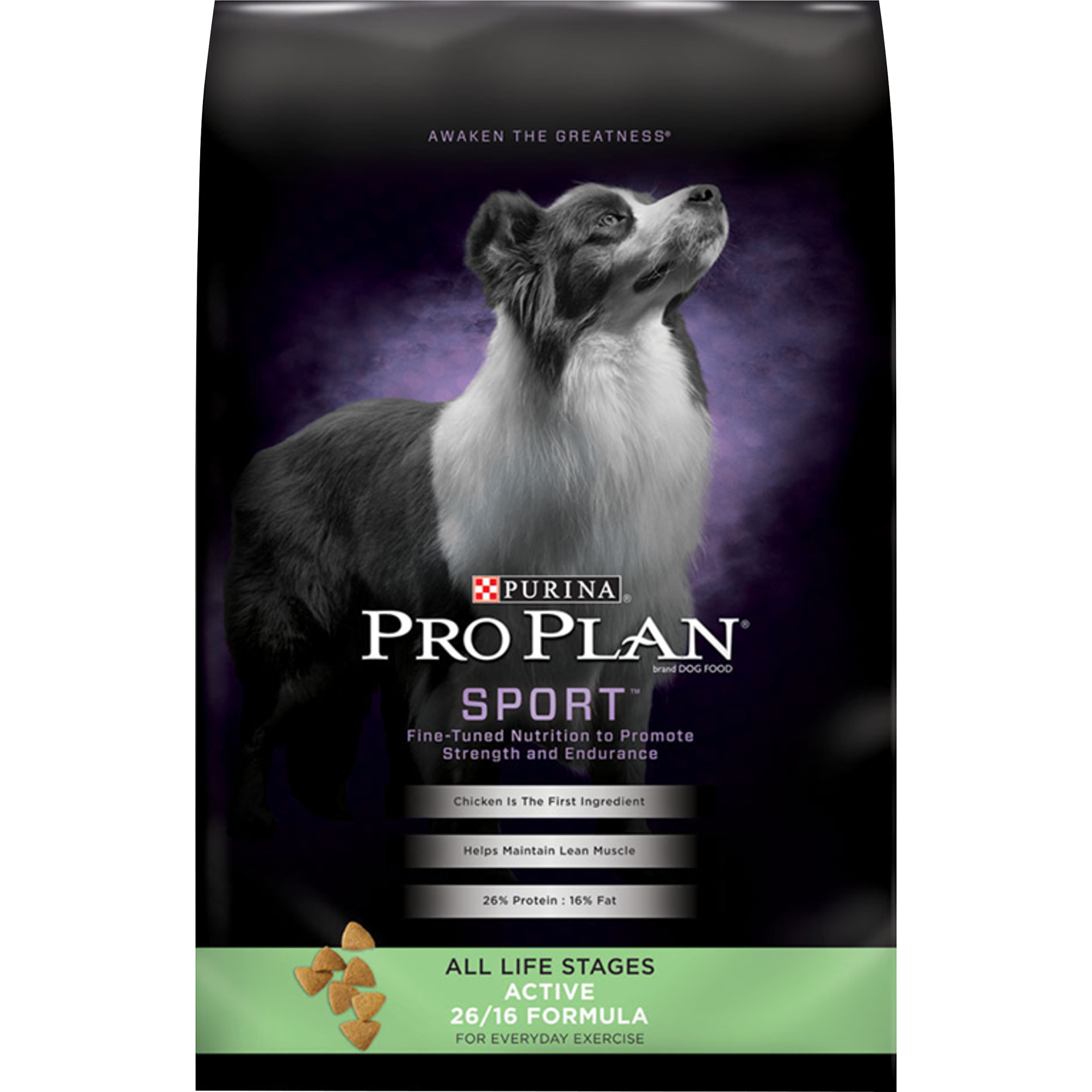 slide 1 of 9, Purina Pro Plan Dry Dog Food, SPORT Active 26/16 Formula, 37.50 lb