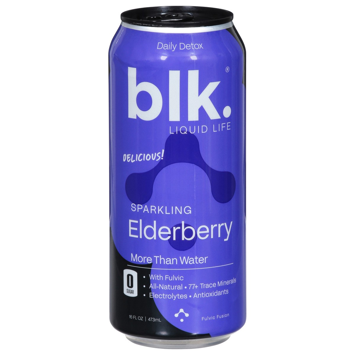 slide 2 of 4, blk. Sparkling Elderberry Fulvic Fusion 16 fl oz, 16 fl oz