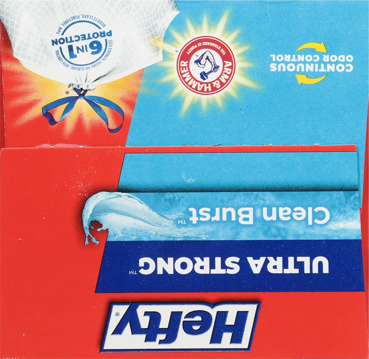 slide 13 of 14, Hefty Ultra Strong 13 Gallon Clean Burst Tall Kitchen Drawstring Bags 40 Bags, 40 ct