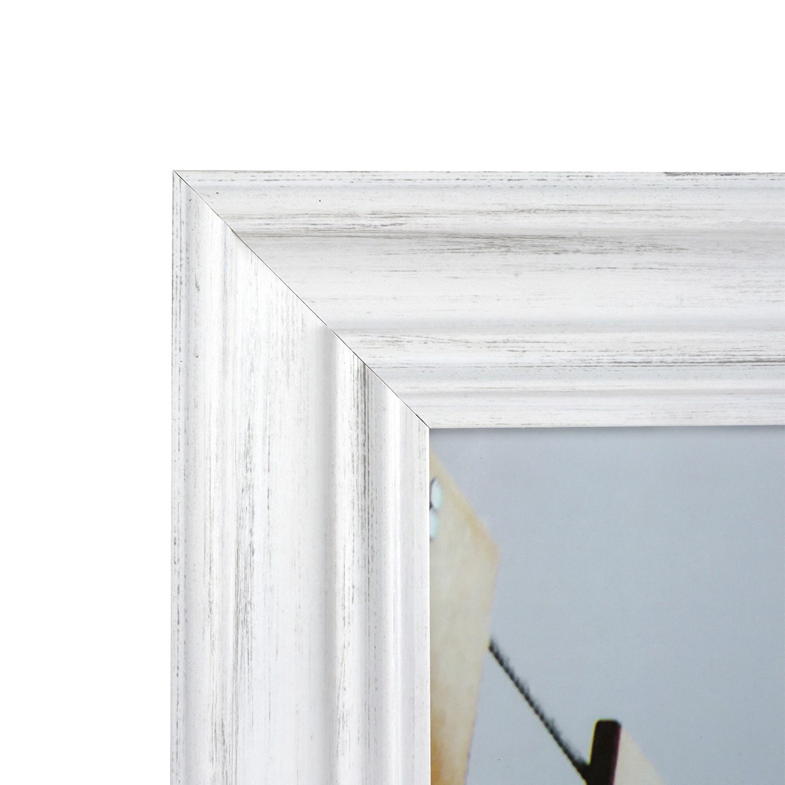 slide 2 of 4, Home White Distressed Catalina Frame By Studio Decor, 24 in x 30 in