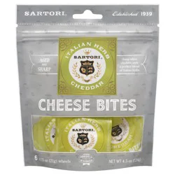 Sartori Italian Herb Cheddar Cheese Bites