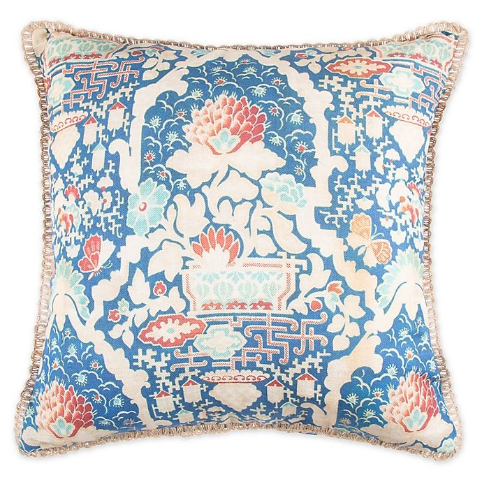 slide 1 of 1, Wamsutta Paradise Garden Square Throw Pillow - Blue, 1 ct