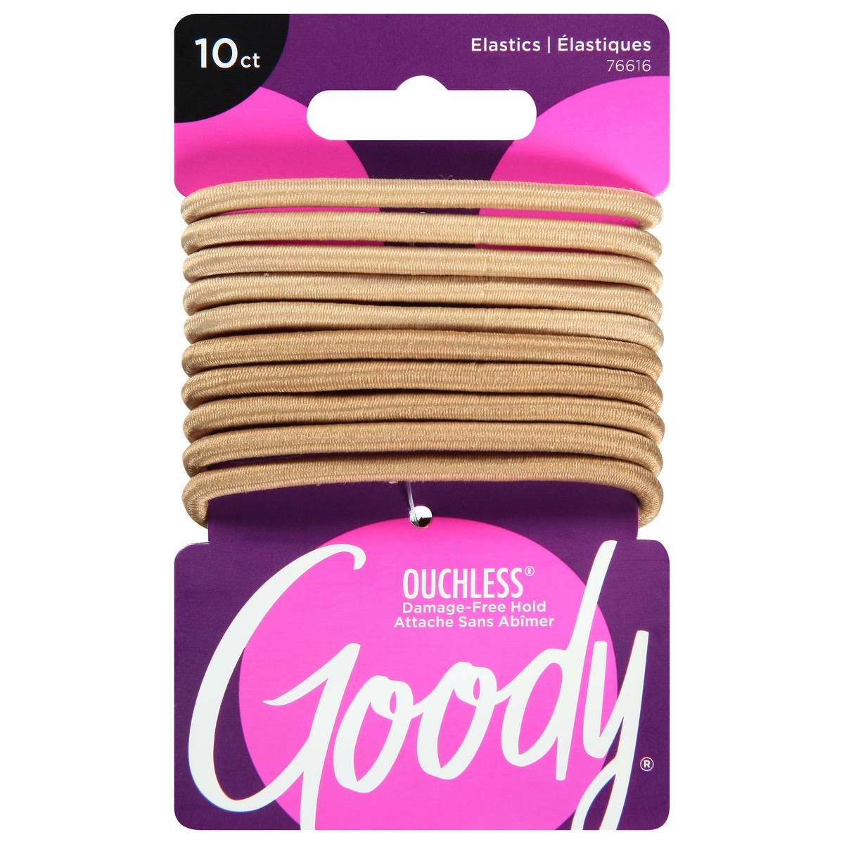 slide 1 of 9, Goody Ouchless 4 Millimeter Col Collect Blonde Elastics 10 ea, 10 ct