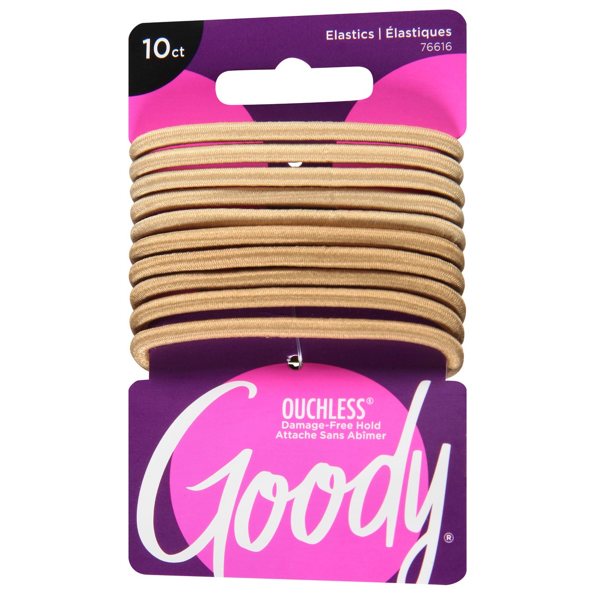 slide 3 of 9, Goody Ouchless 4 Millimeter Col Collect Blonde Elastics 10 ea, 10 ct