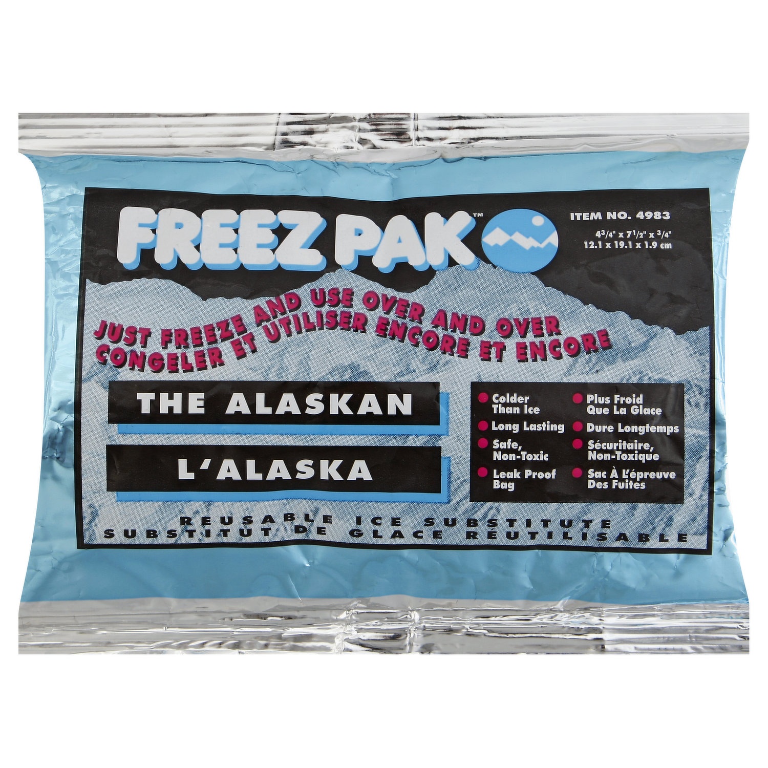 slide 1 of 1, Freez Pak Ice Substitute, Reusable, The Alaskan, 1 ct
