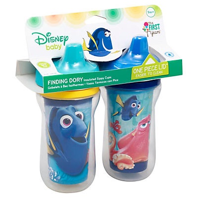 slide 1 of 1, Disney Baby Finding Dory Insulated Sippy Cups, 2 ct