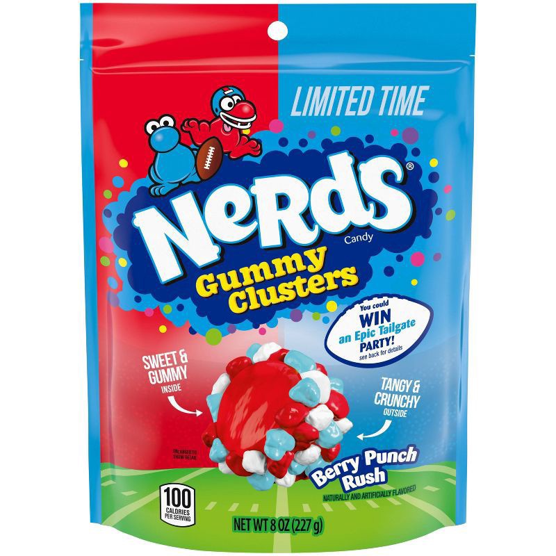 slide 1 of 1, Nerds Gummy Clusters Stand Up Bag Punch - 8oz, 8 oz