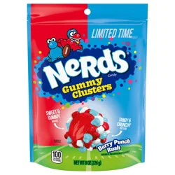 Nerds Gummy Clusters Stand Up Bag Punch - 8oz