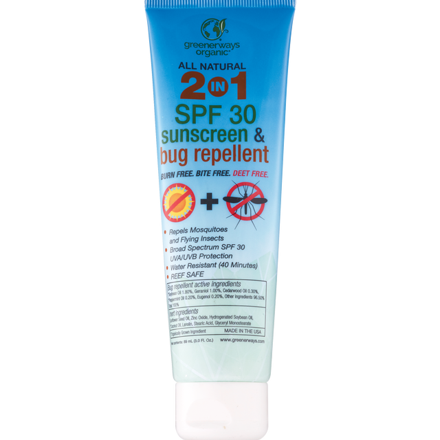 slide 1 of 1, 2In1 Sunscreen/Bug Repellent, 3 oz